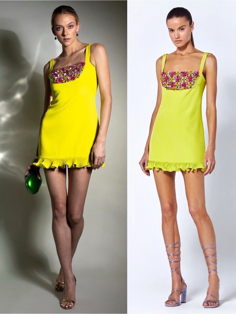 ALEXIS Levante Embellished Mini Dress Mystic Chartreuse NEW with tags - Picture 9 of 9